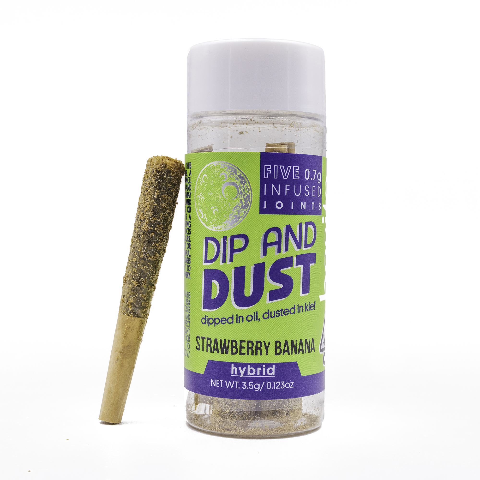 BESITO — STRAWBERRY BANANA DIP & DUST ENHANCED KIEF PREROLL - 5 PACK