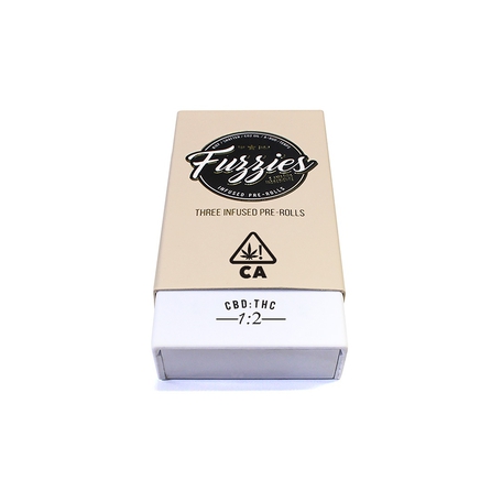 MINI FUZZIES CBD 1:2 INFUSED PREROLL - 3 PACK