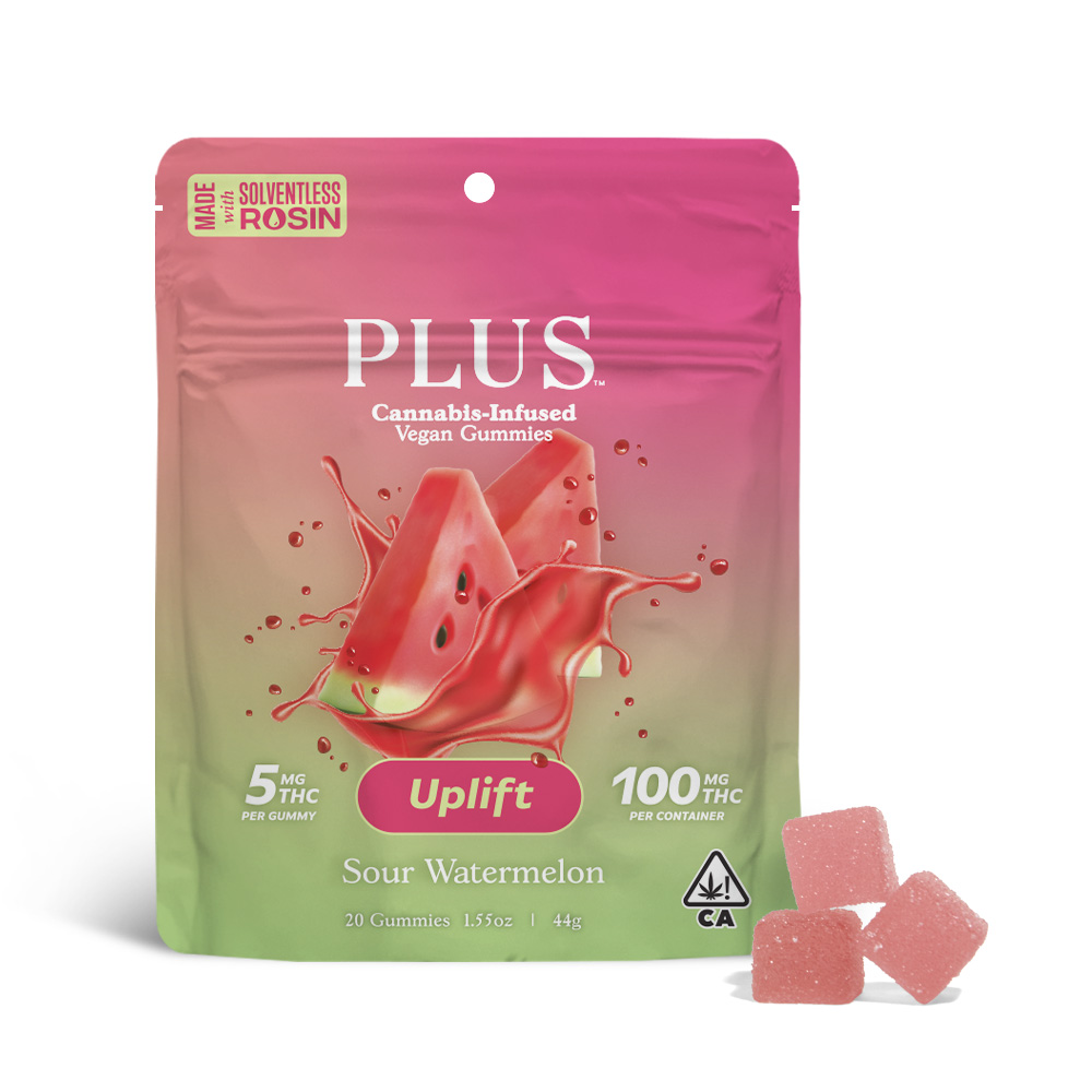 PLUS — SOUR WATERMELON UPLIFT SOLVENTLESS GUMMIES
