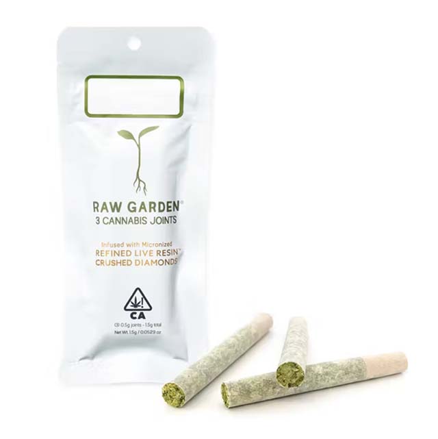 WHITE GRIZZLY OG CRUSHED DIAMONDS INFUSED PREROLL - 3 PACK