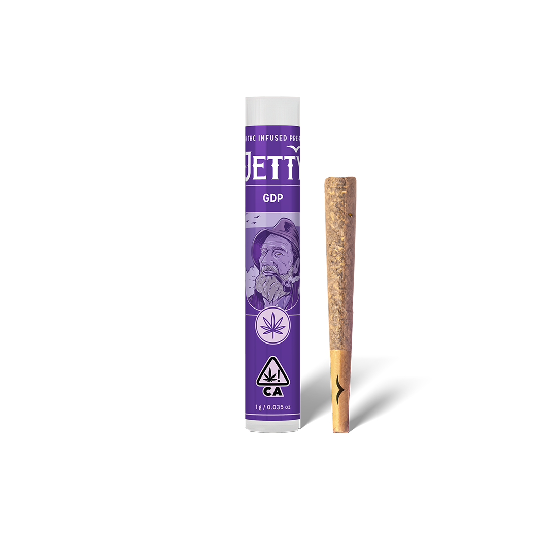 Jetty Extracts — GDP X PURPLE KUSH HIGH THC PREROLL - SINGLE