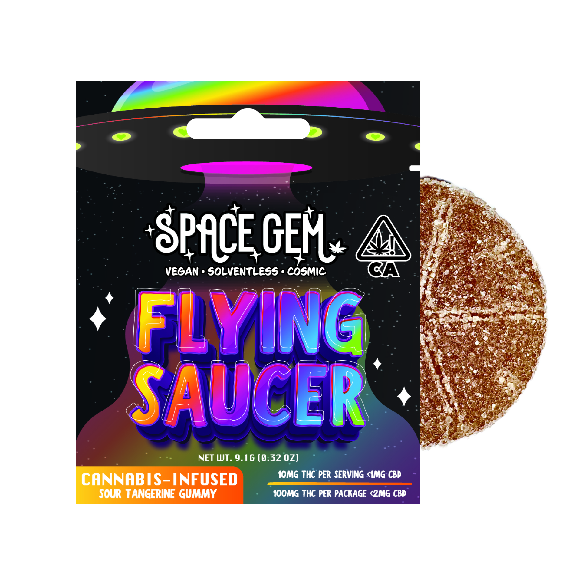 Space Gem — Sour Tangerine Flying Saucer - Single