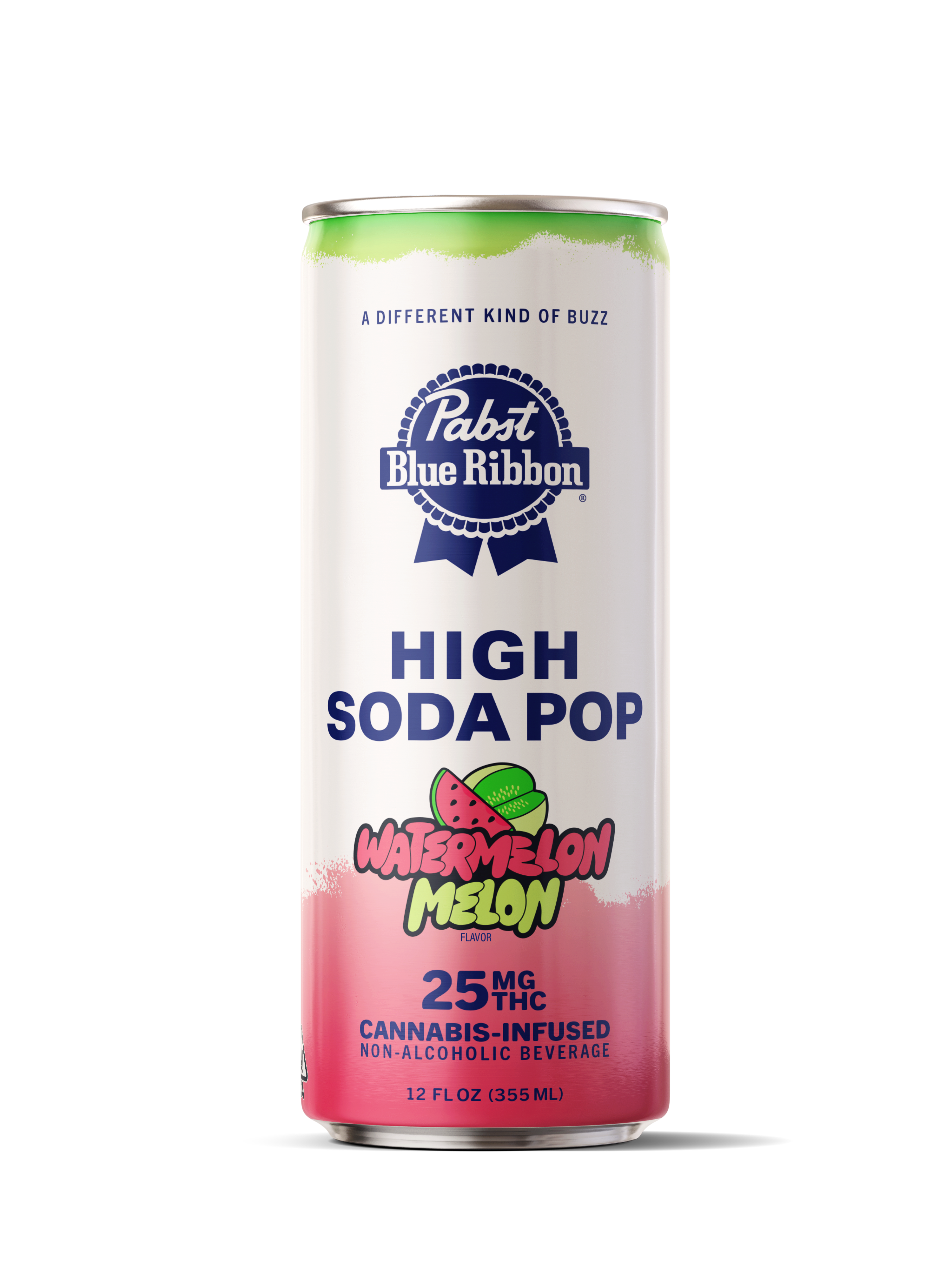 PABST BLUE RIBBON - WATERMELON MELON HIGH SODA - SINGLE