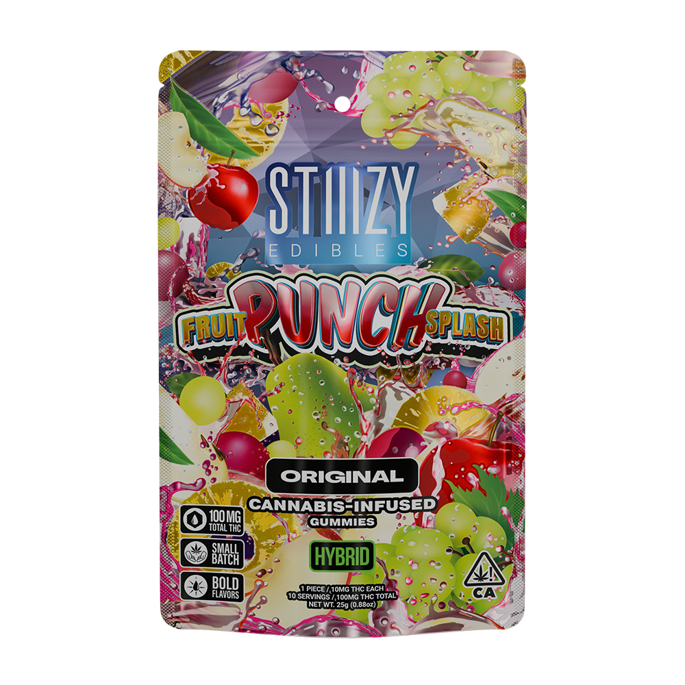 Stiiizy — FRUIT PUNCH SPLASH LIVE RESIN INFUSED GUMMIES - 10 PACK