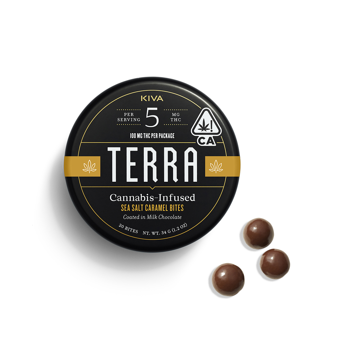Kiva — MILK CHOCOLATE SEA SALT CARAMEL TERRA BITES