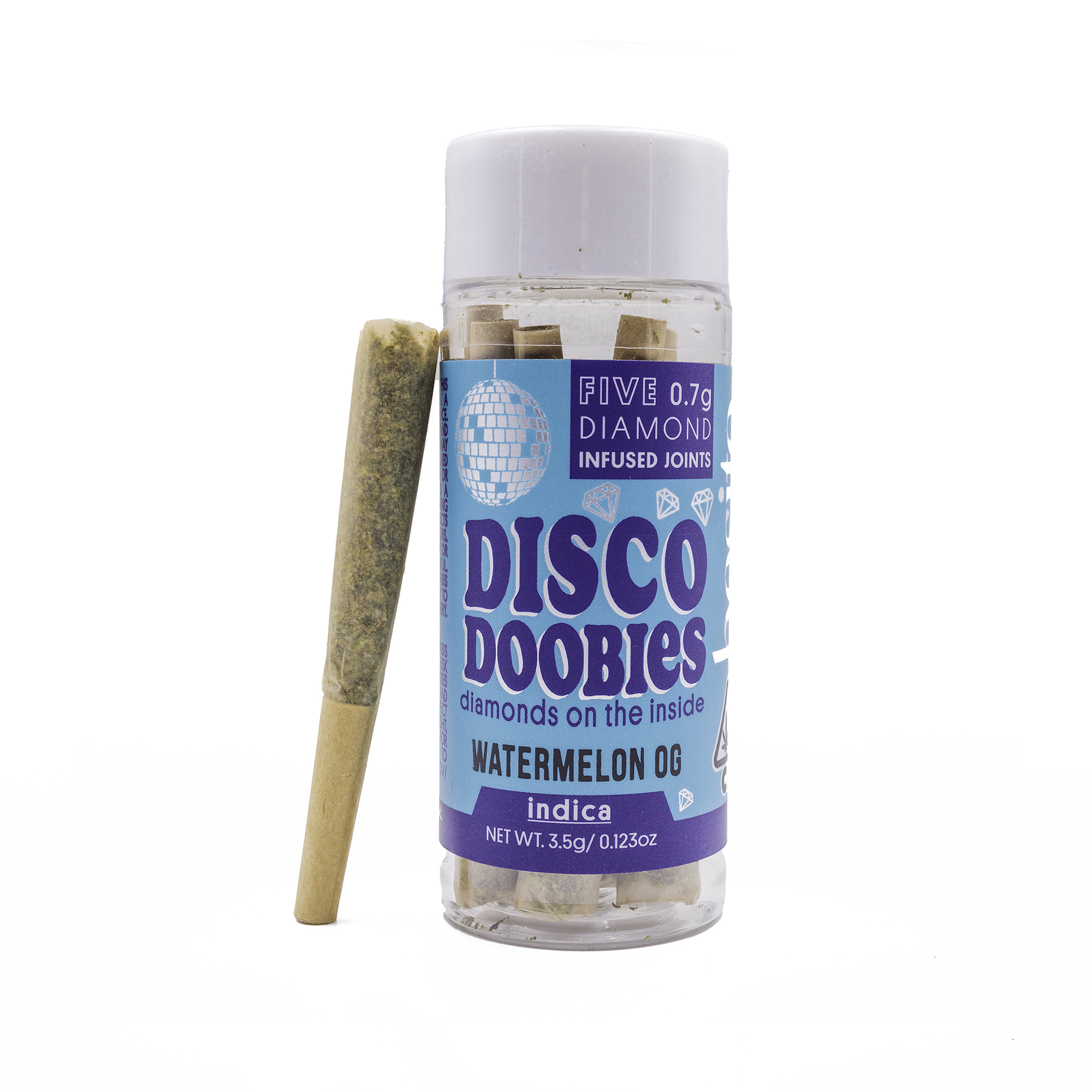 BESITO — WATERMELON OG DISCO DOOBIES ENHANCED DIAMONDS PREROLL - 5 PACK
