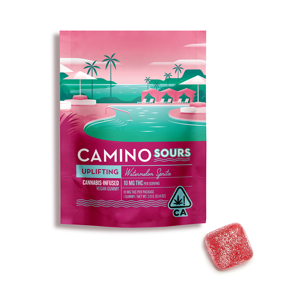 KIVA - WATERMELON SPRITZ SOUR CAMINO GUMMIES - TRIAL PACK