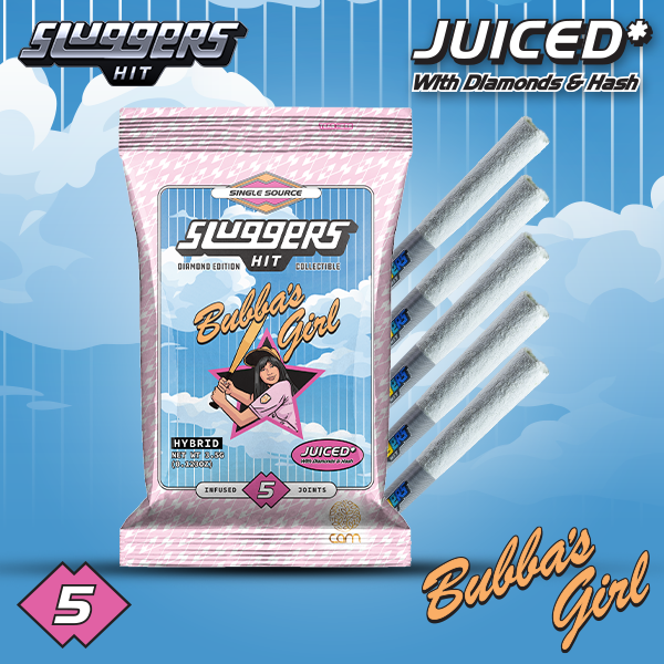 Sluggers — BUBBA'S GIRL DIAMOND & HASH INFUSED PREROLL - 5 PACK