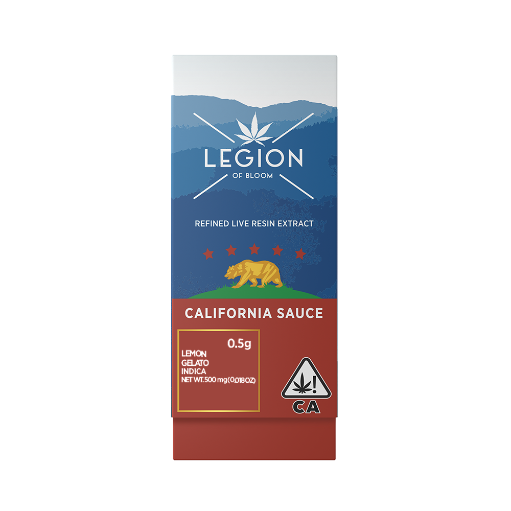 LEMON GELATO CALIFORNIA SAUCE CARTRIDGE - HALF GRAM