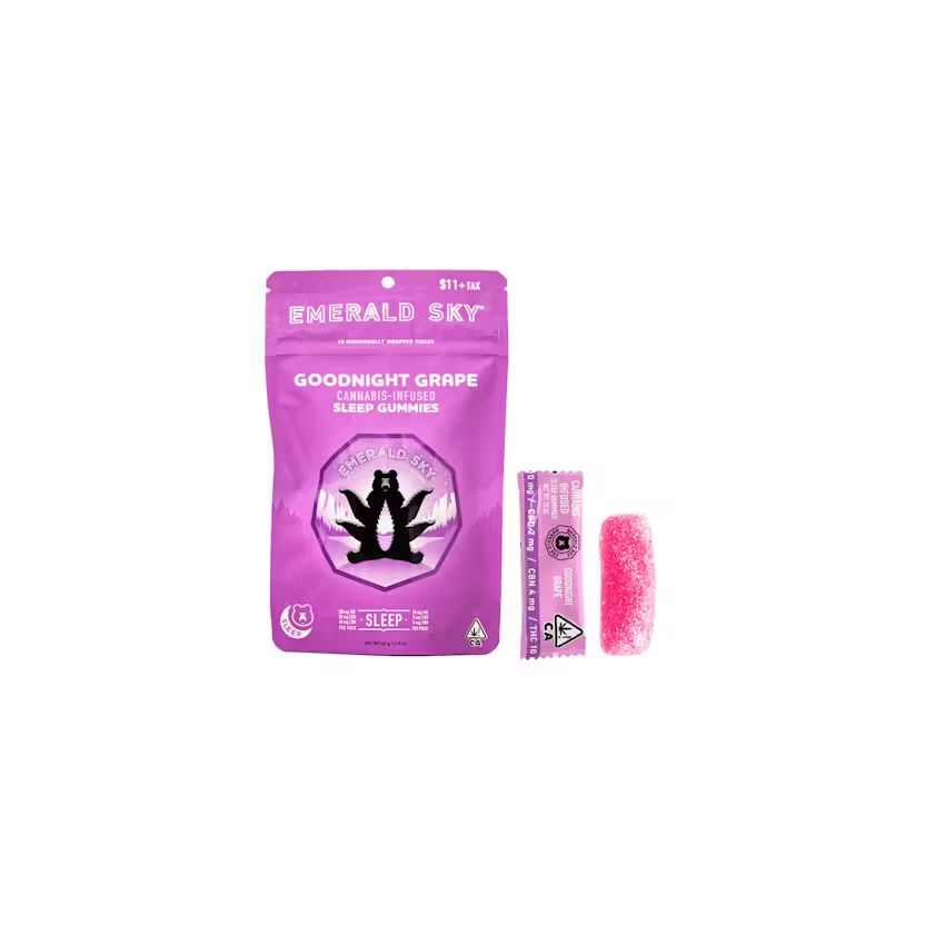Emerald Sky — GOODNIGHT GRAPE CBN SLEEP GUMMIES - 10 PACK