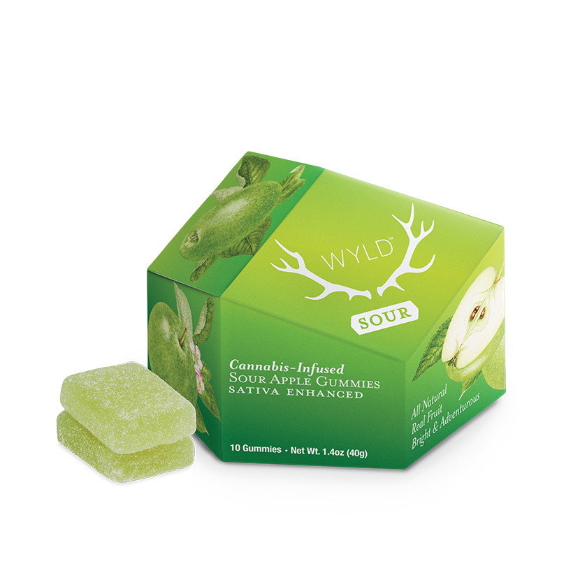 Wyld — SOUR APPLE SATIVA GUMMIES - 10 PACK
