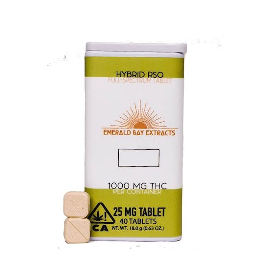 25MG HYBRID LEMON CHERRY GELATO RSO TABLETS - 40 PACK