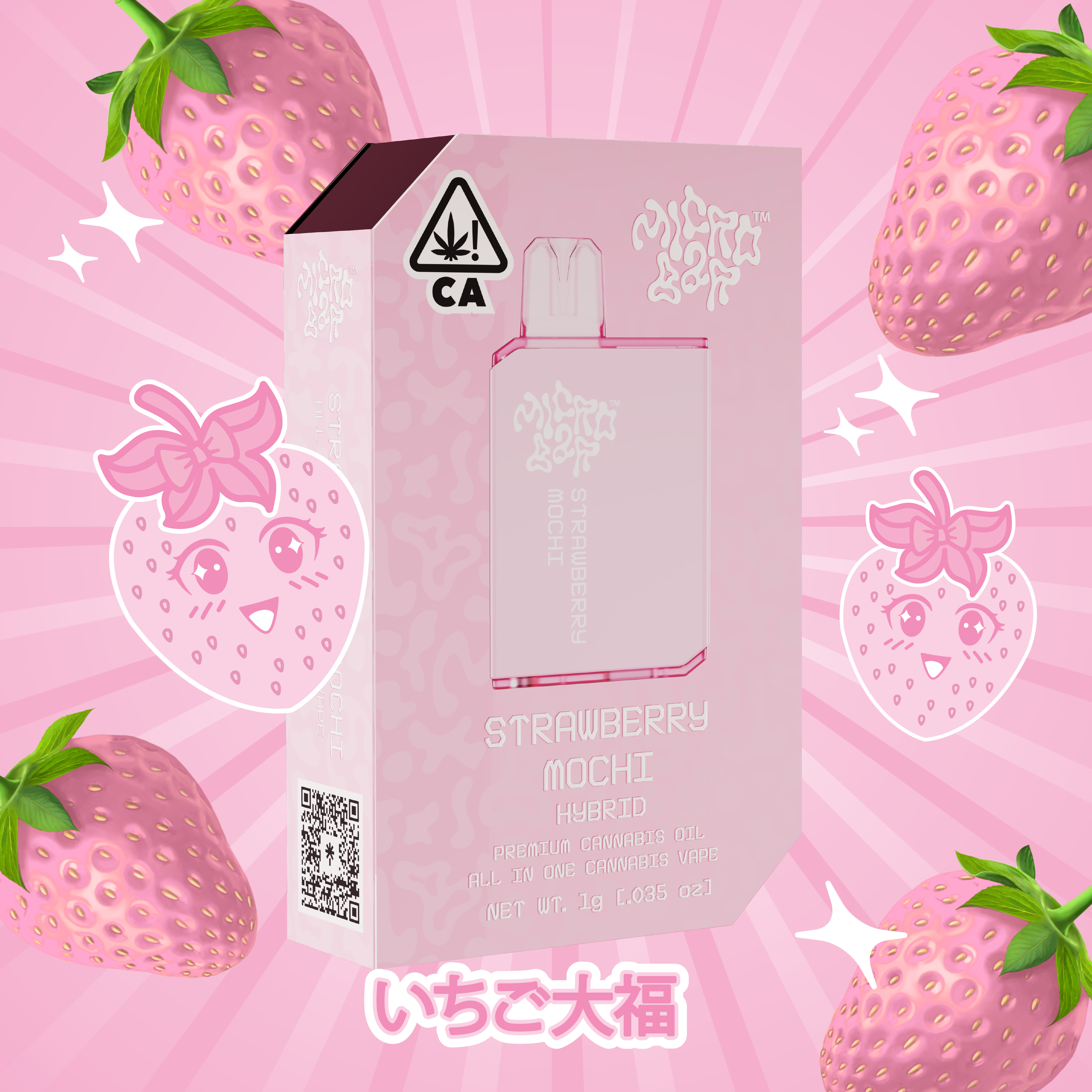 Micro Bar: Strawberry Mochi - Gram