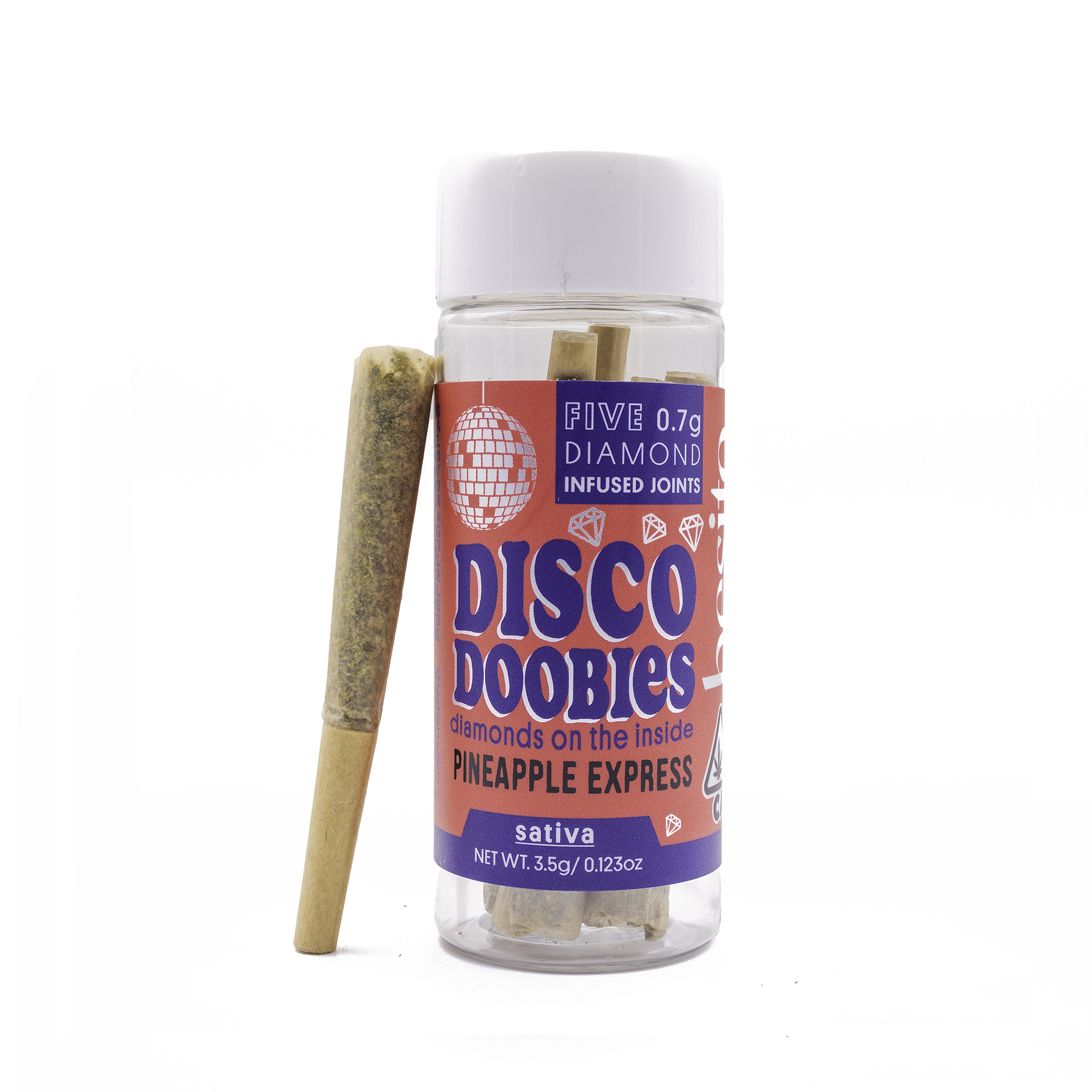 BESITO — PINEAPPLE EXPRESS DISCO DOOBIES ENHANCED DIAMONDS PREROLL - 5 PACK