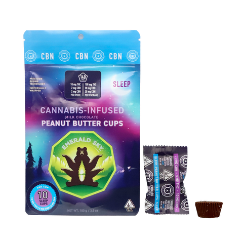 Emerald Sky — SLEEP CBN PEANUT BUTTER CUPS - 10 PACK