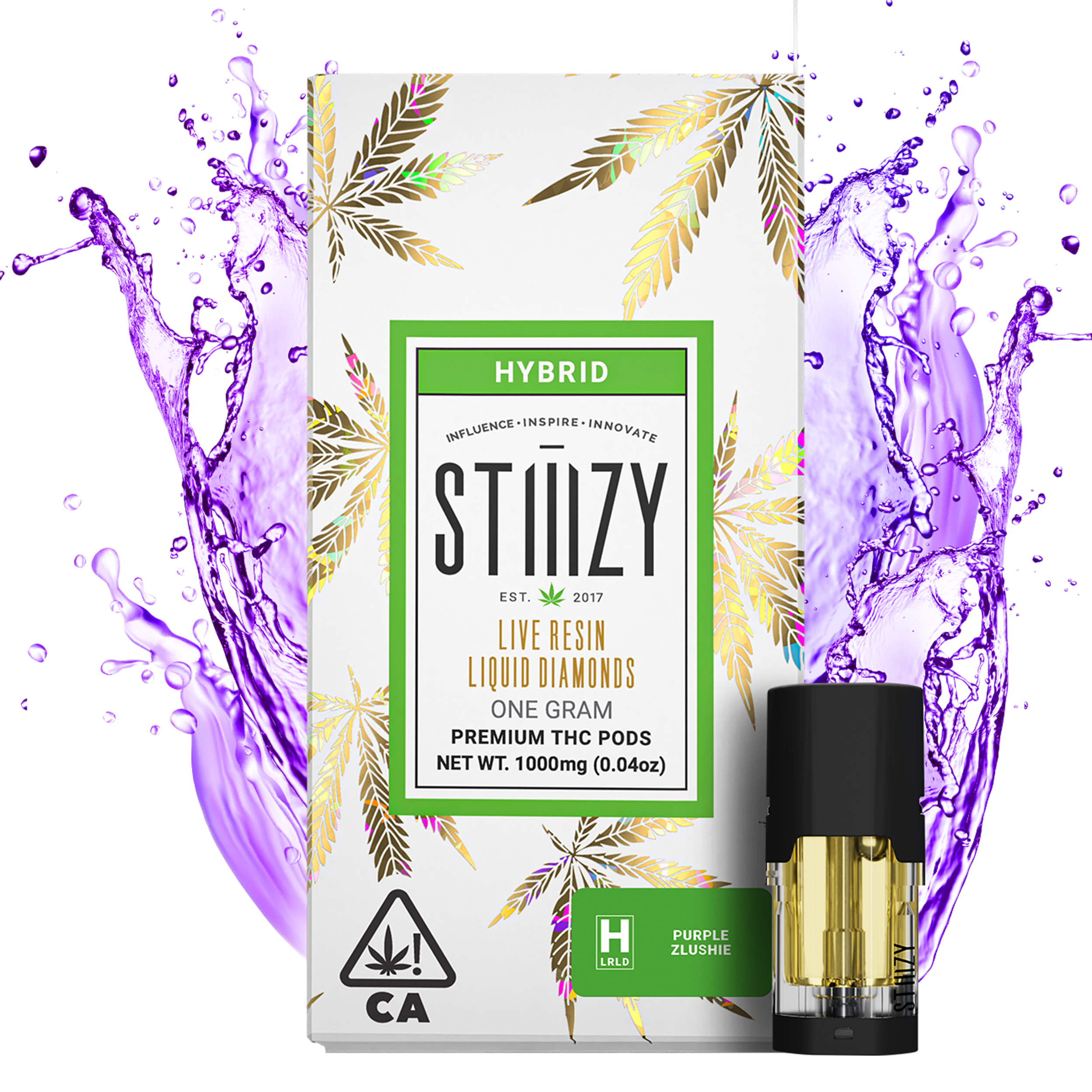 PURPLE ZLUSHIE LIQUID DIAMOND STIIIZY POD - GRAM