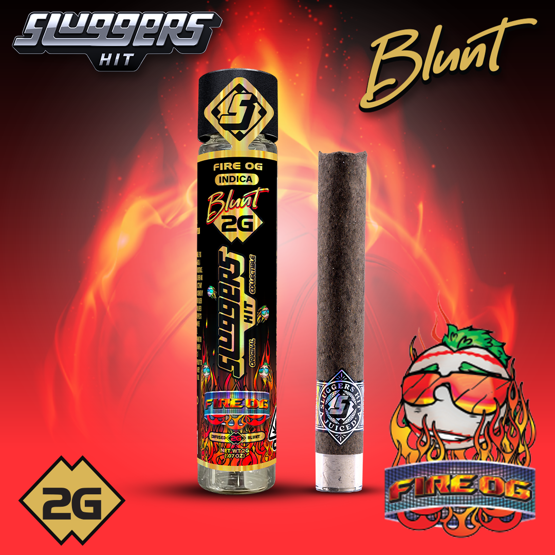 FIRE OG DIAMOND & HASH INFUSED BLUNT - 2 GRAMS