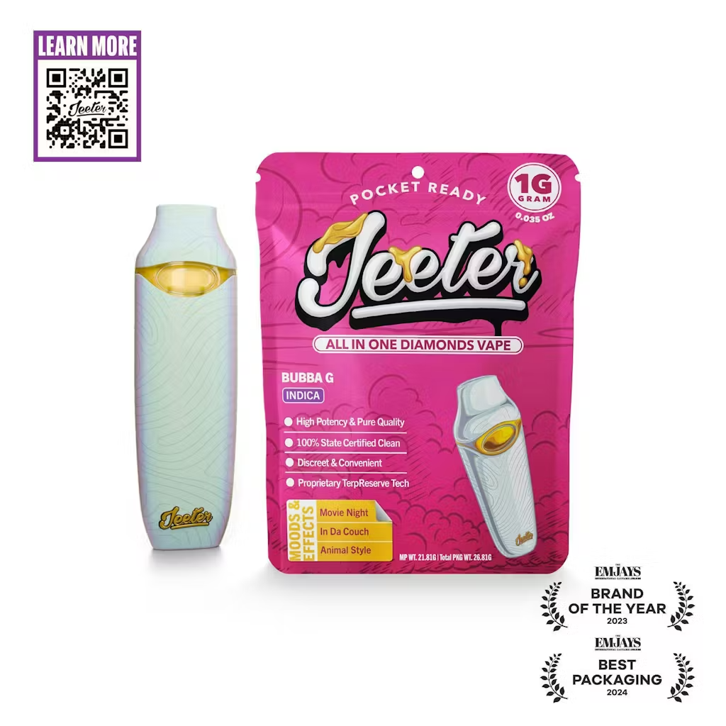 Jeeter: BUBBA G DIAMONDS ALL-IN-ONE - GRAM