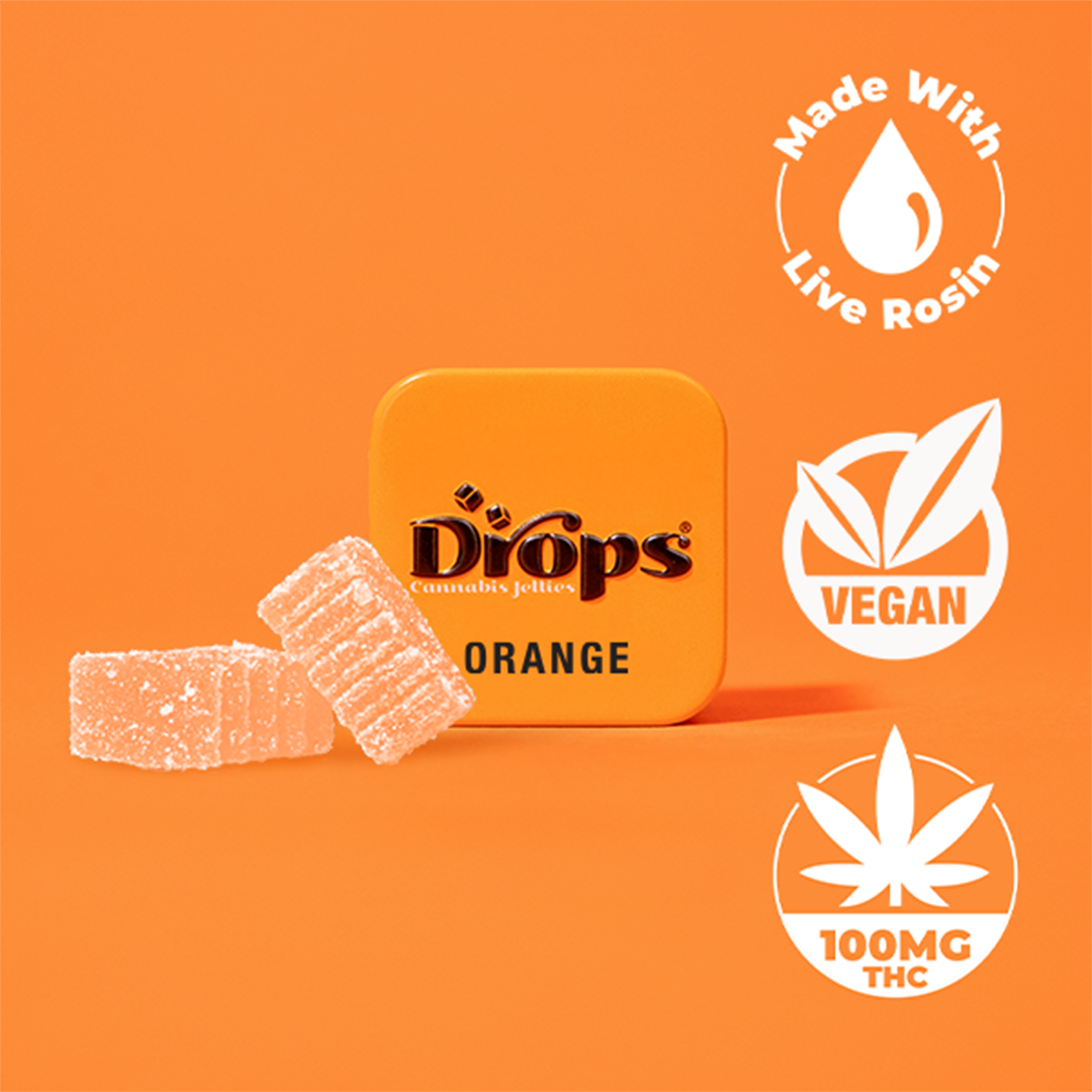 Drops — ORANGE LIVE ROSIN JELLIES - SINGLE