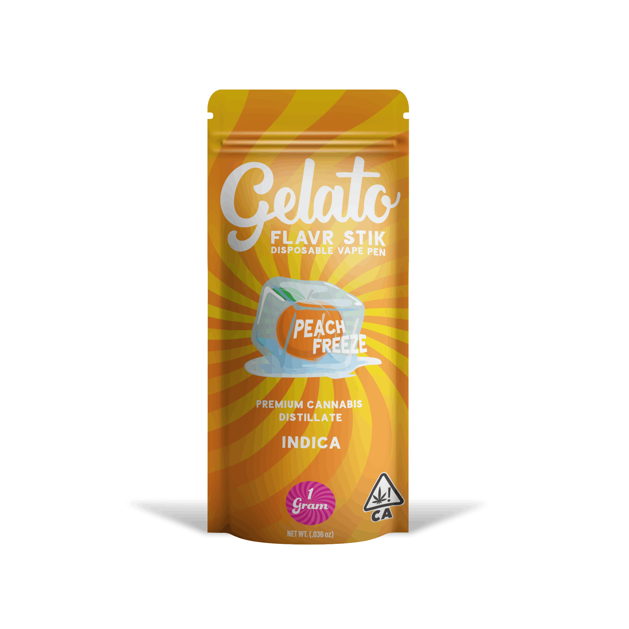 Gelato: Peach Freeze Flavors - Gram