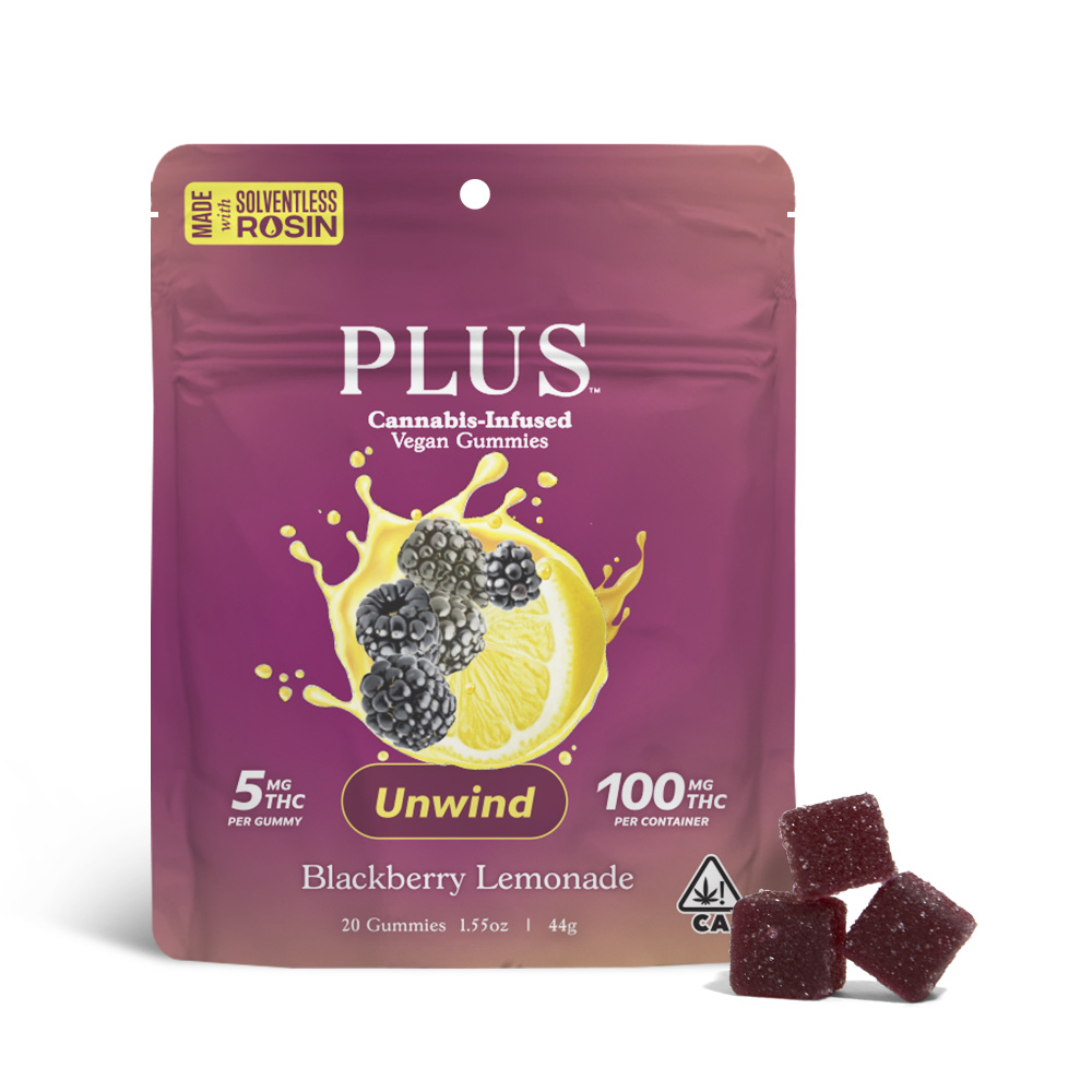 PLUS — BLACKBERRY LEMONADE UNWIND SOLVENTLESS GUMMIES