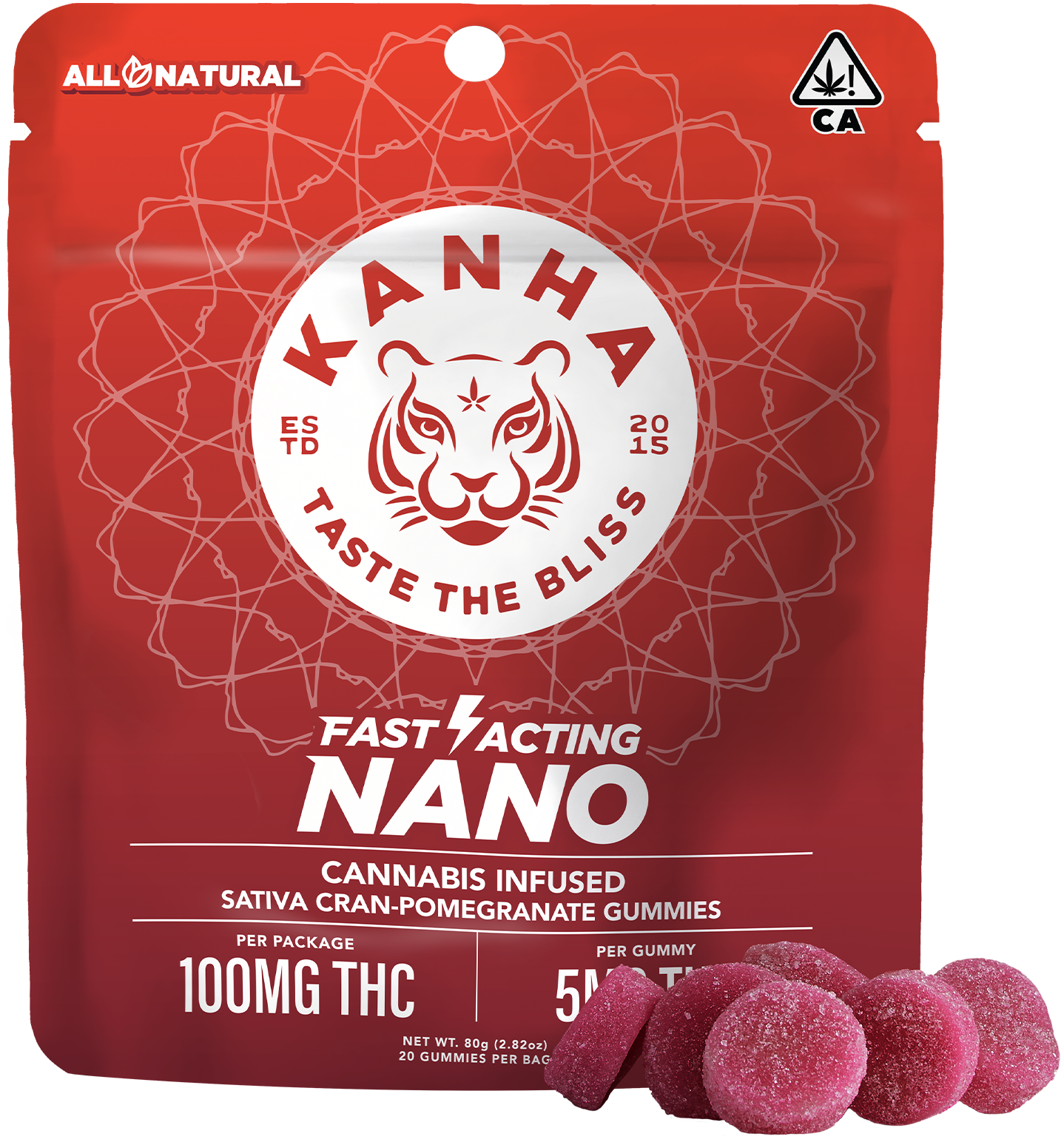 CRAN POMEGRANATE NANO GUMMIES - 20 PACK
