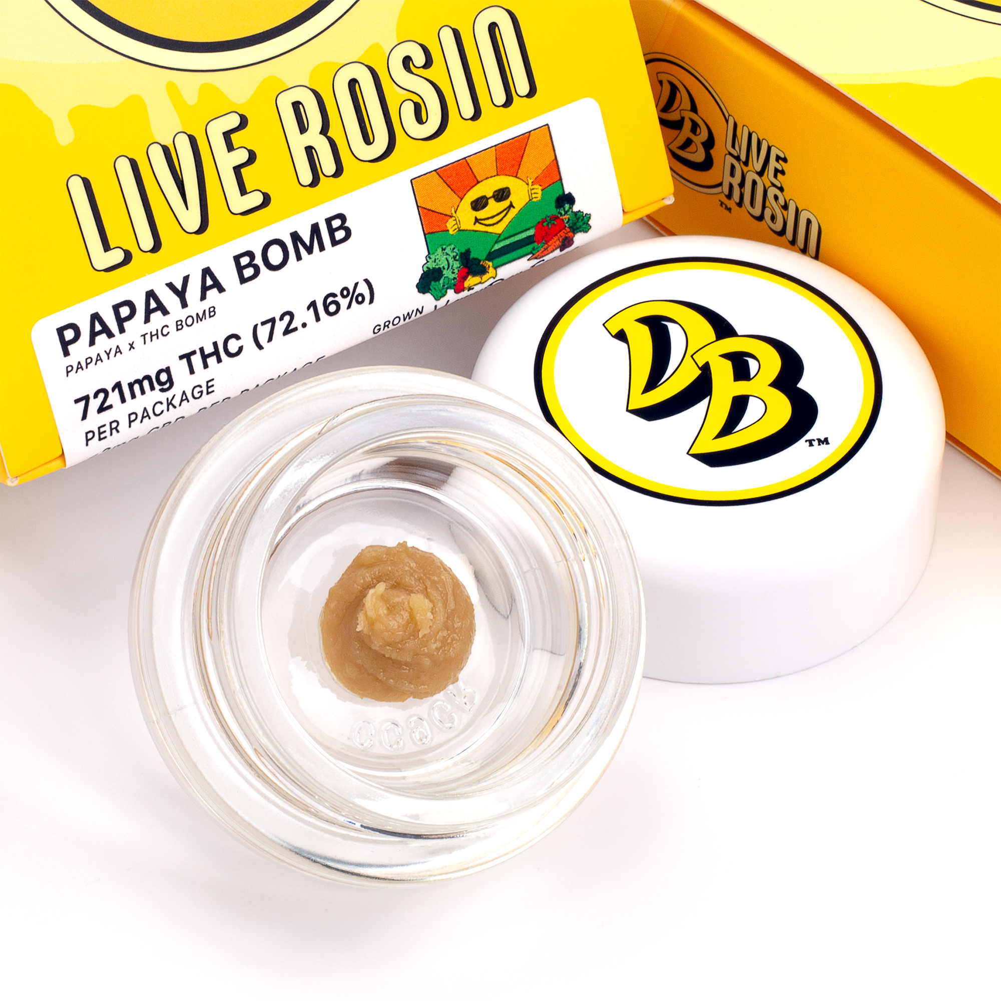 Double Bubble — PAPAYA BOMB LIVE ROSIN - GRAM