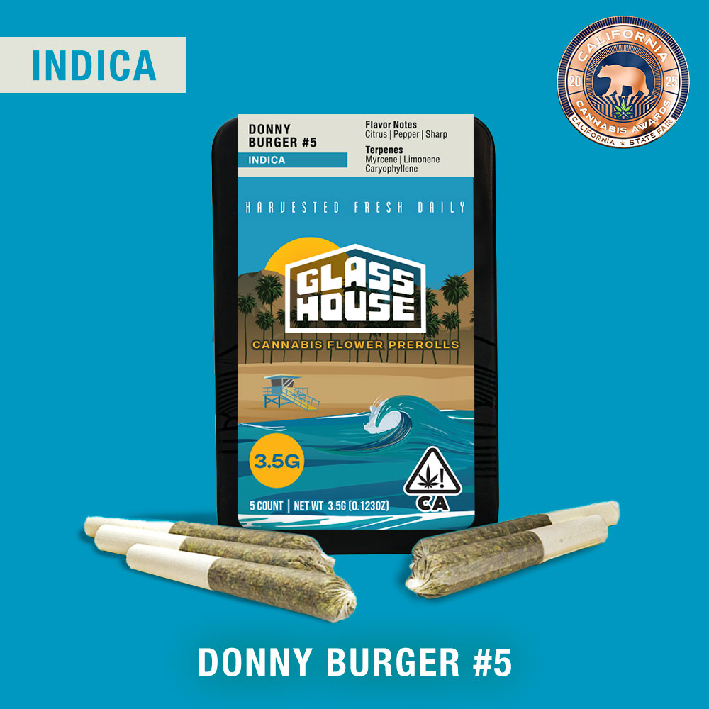 Glass House Farms — DONNY BURGER #5 PREROLL - 5 PACK
