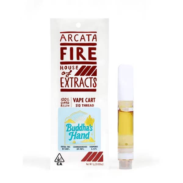 Arcata Fire: BUDDHA'S HAND CURED RESIN CARTRIDGE - GRAM