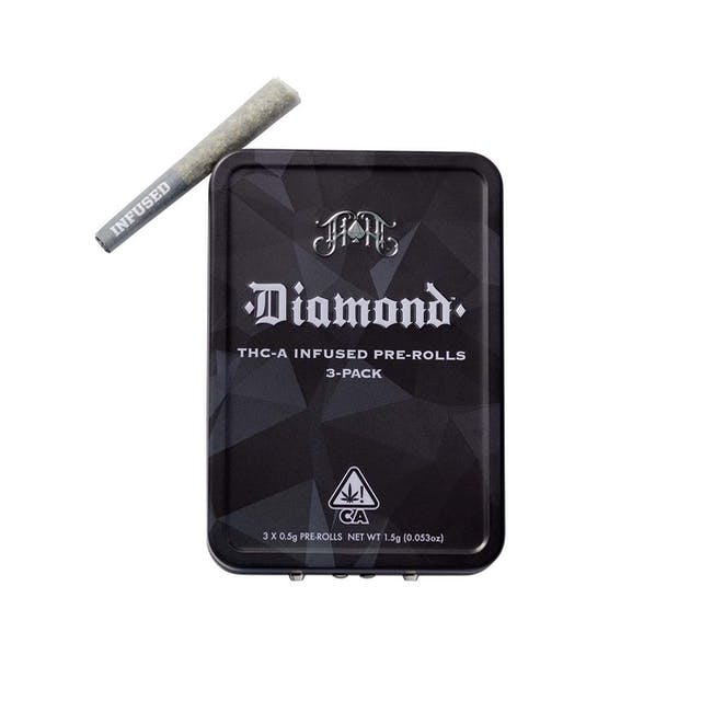 LOG CABIN DIAMOND INFUSED PREROLL - 3 PACK