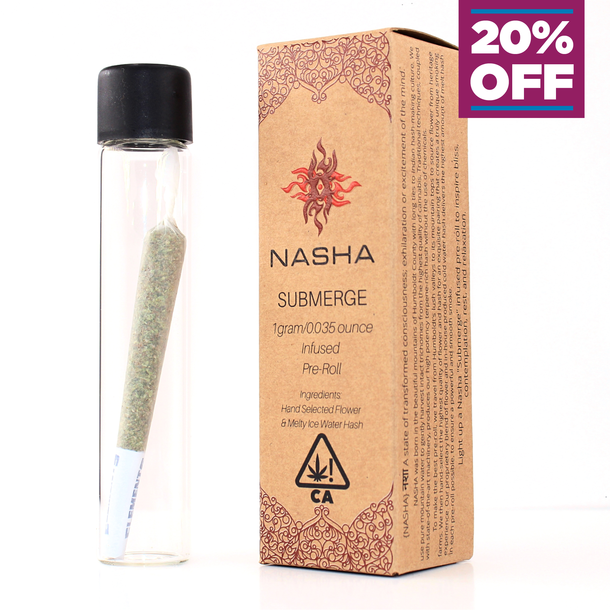 SUBMERGE HASH INFUSED PREROLL - SINGLE