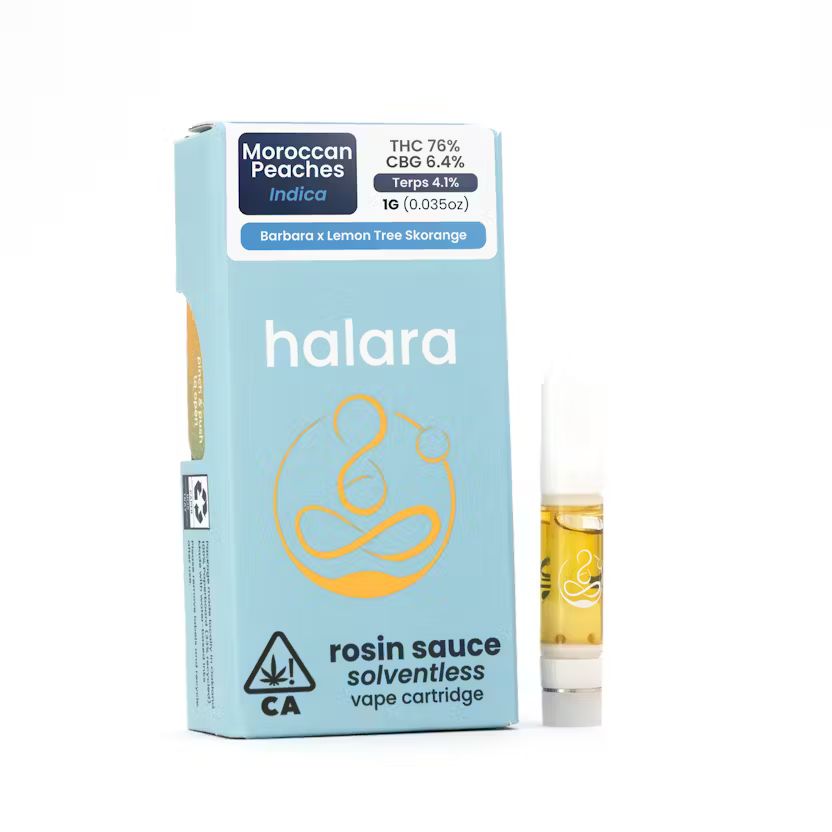 MOROCCAN PEACHES SOLVENTLESS ROSIN SAUCE CARTRIDGE - GRAM