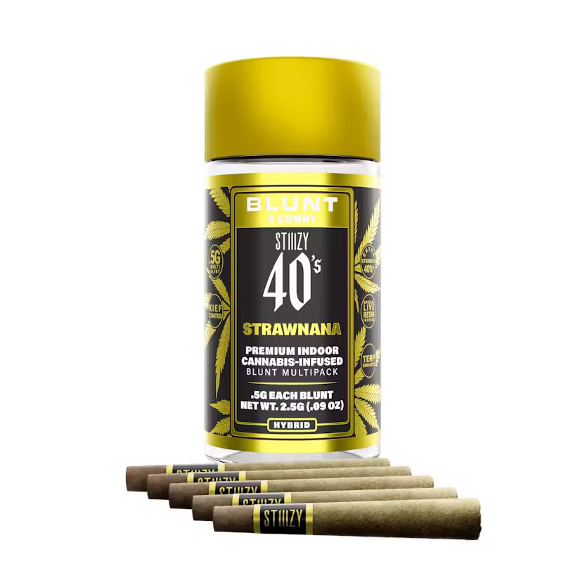 STRAWNANA 40'S INFUSED MINI BLUNTS - 5 PACK