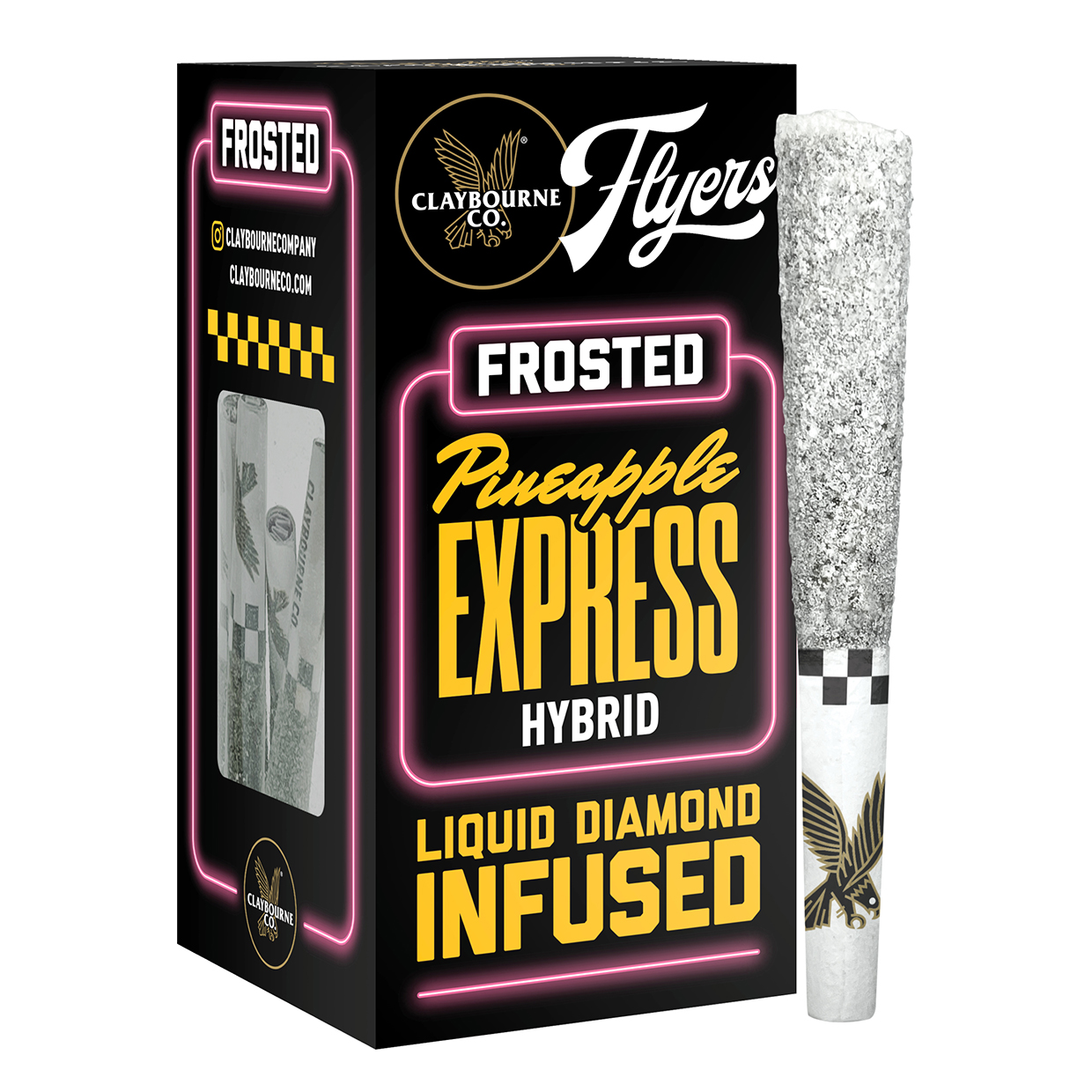 CLAYBOURNE CO. - PINEAPPLE EXPRESS FROSTED FLYERS PREROLL - 5 PACK