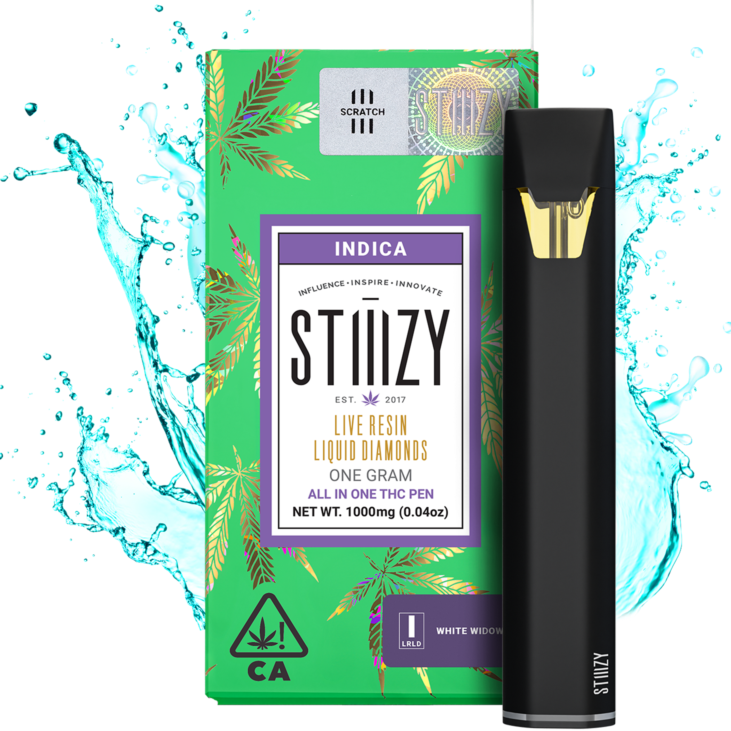 Stiiizy: WHITE WIDOW LIVE RESIN LIQUID DIAMOND ALL-IN-ONE - GRAM