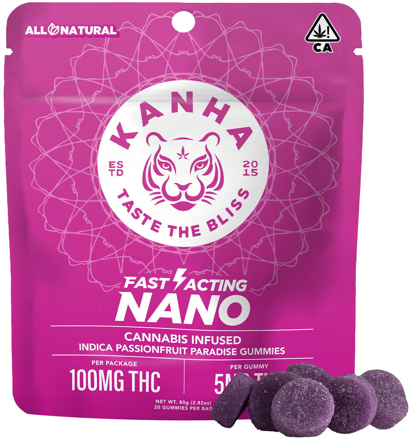 KANHA — PASSIONFRUIT PARADISE NANO GUMMIES - 20 PACK
