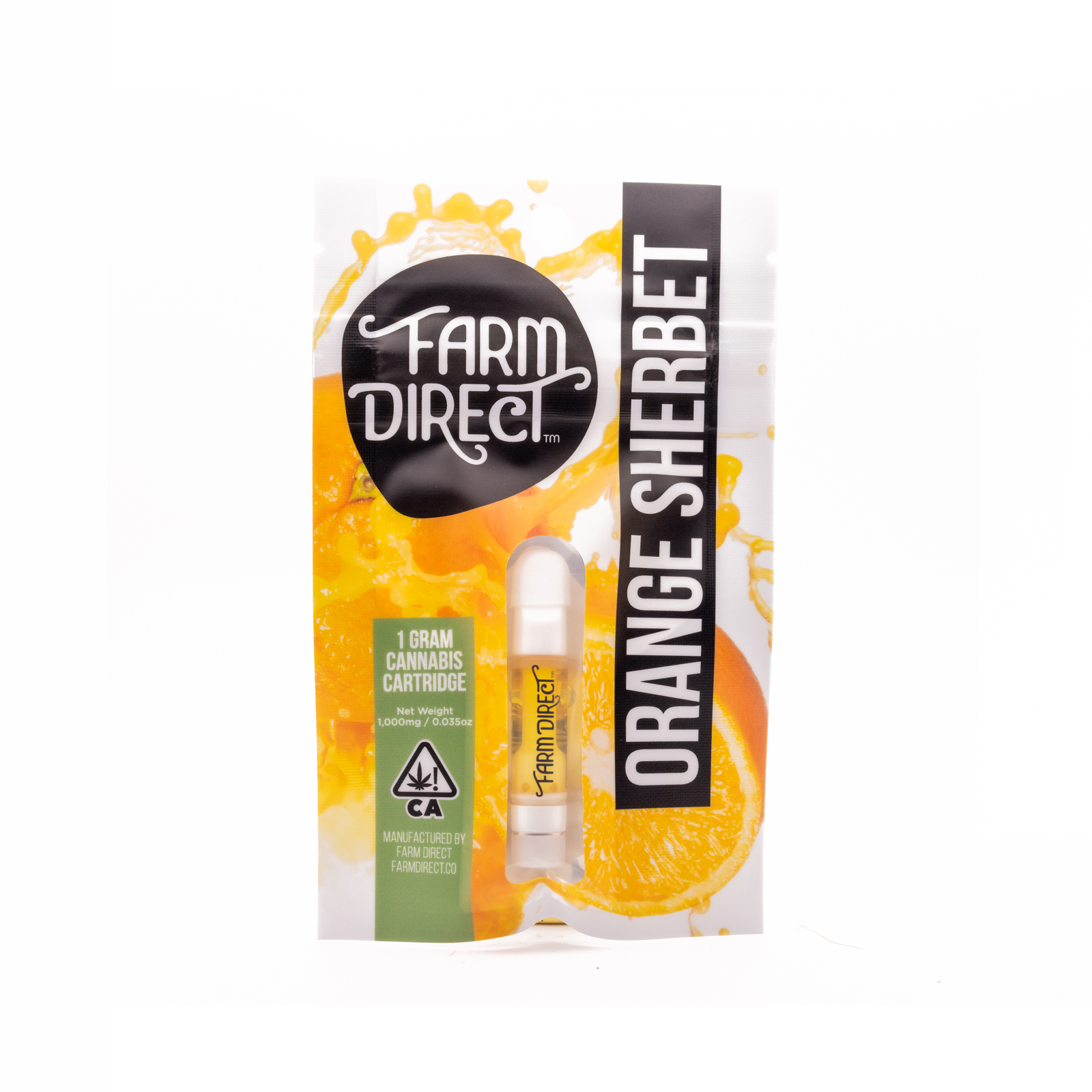 FARM DIRECT — ORANGE SHERBET CARTRIDGE - GRAM