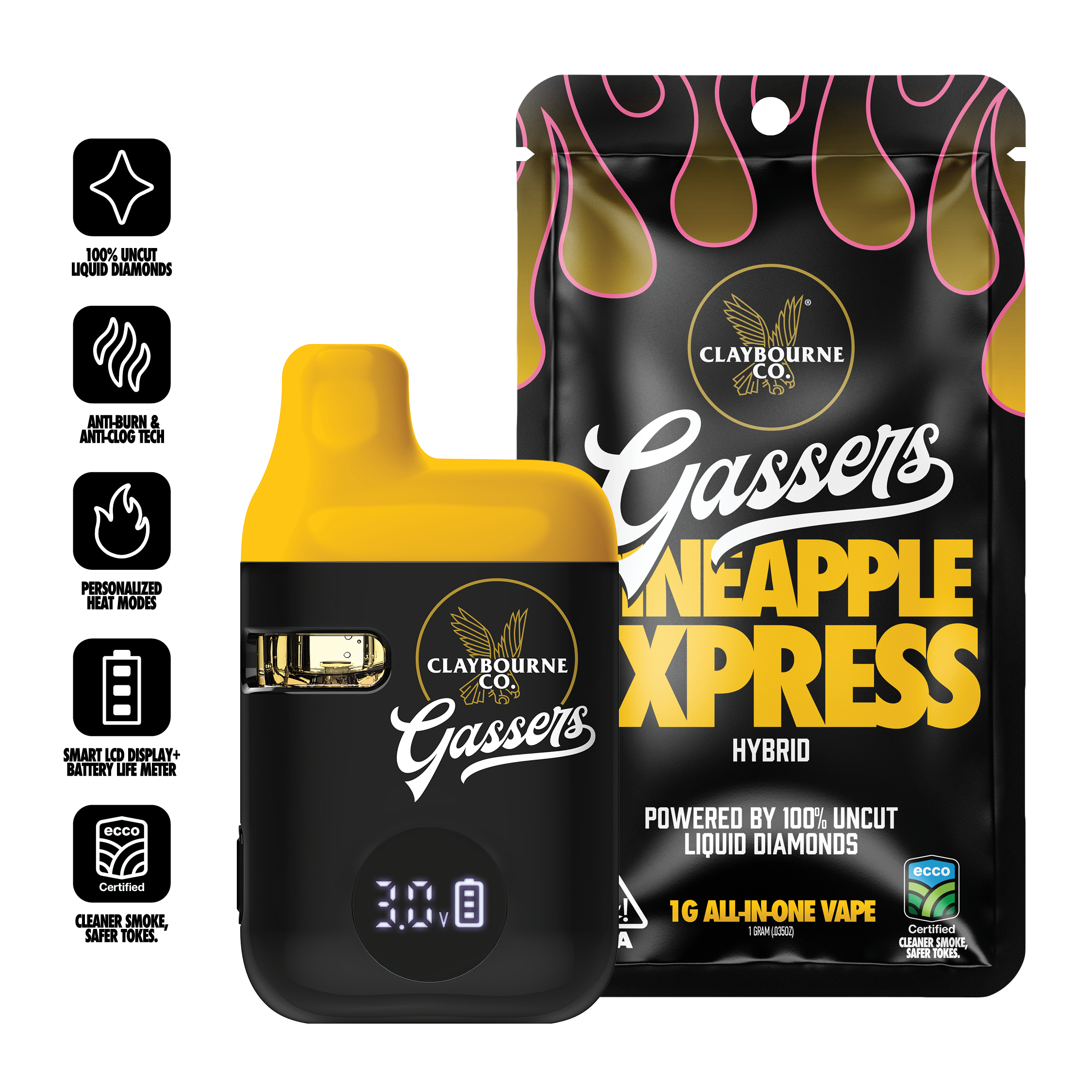 Claybourne Co. — PINEAPPLE EXPRESS GASSERS ALL-IN-ONE - GRAM