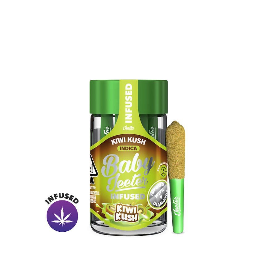 KIWI KUSH BABY JEETER PREROLLS - 5 PACK