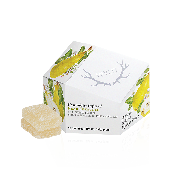 Wyld — PEAR 1:1 CBG:THC GUMMIES - 10 PACK