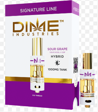 Dime Sour Grape 1g Cartidge