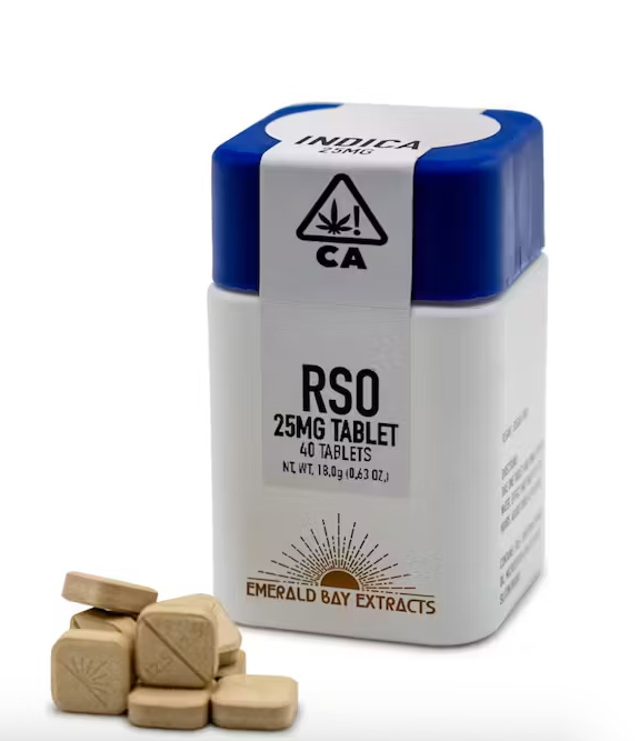 Emerald bay extracts - GLITTER BOMB 25 MG RSO TABLETS