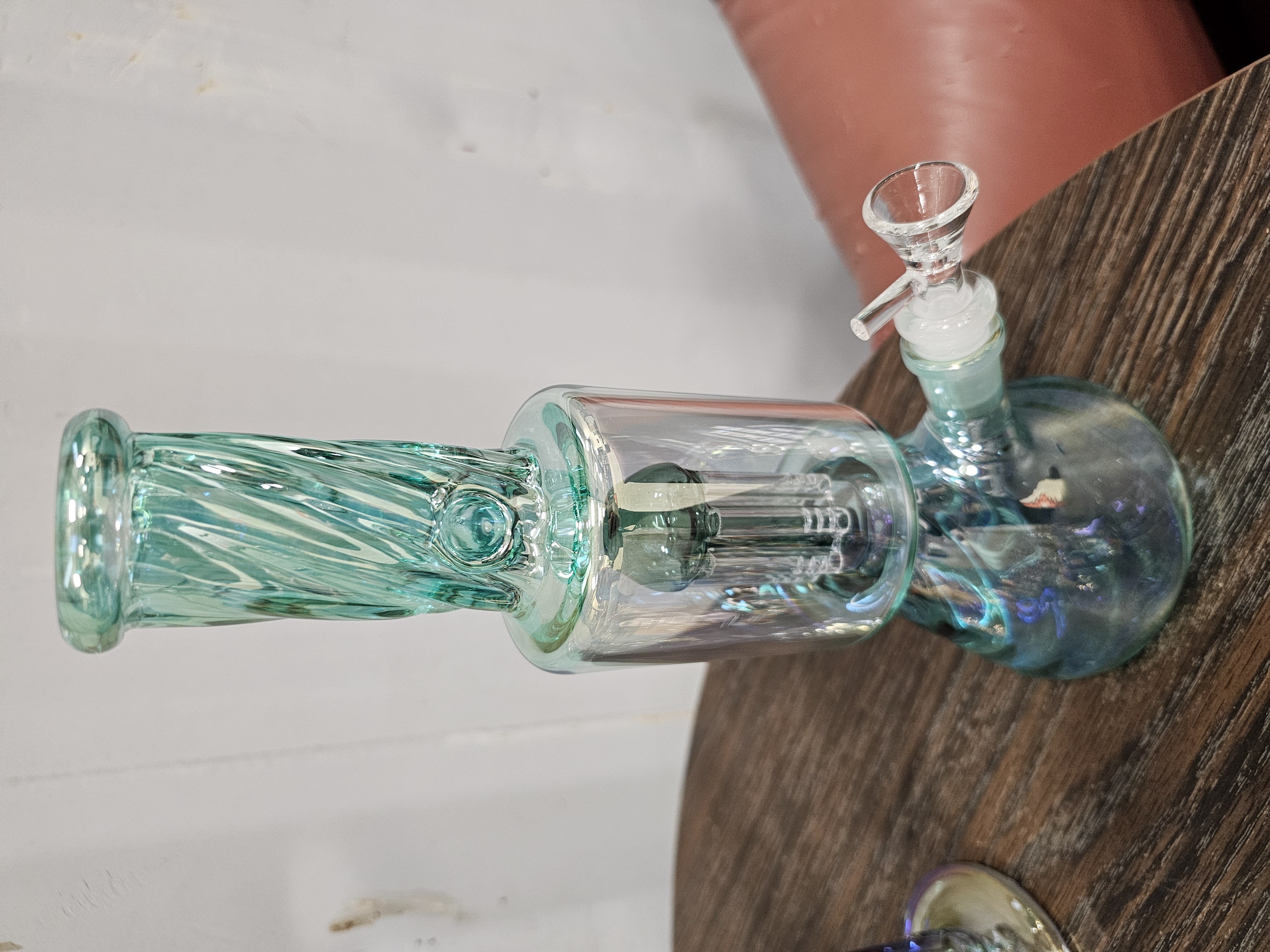 Accessory - LARGE AQUA MARINE BONG - One Size Main Image