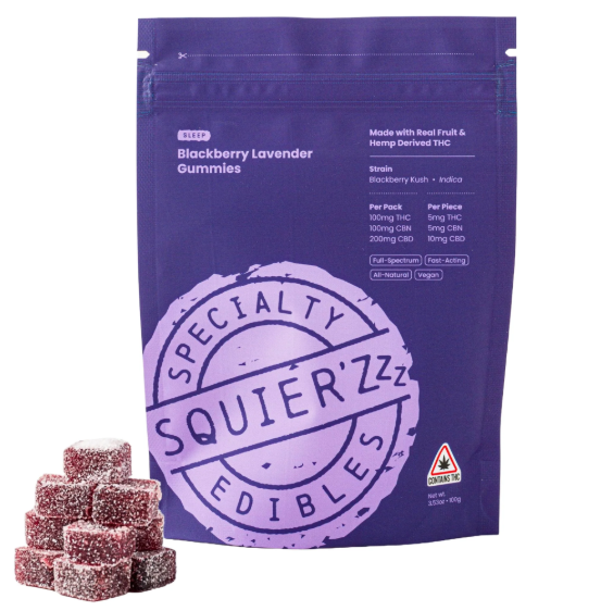 BLACKBERRY LAVENDER | 100MG FAST-ACTING GUMMIES 1:1:2 (THC/CBN/CBD)
