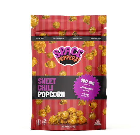 SWEET CHILI | 100MG CARAMEL POPCORN 1:1 THC/CBD