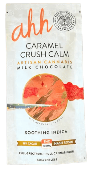 CARAMEL CRUSH CALM | 100MG HASH ROSIN MILK CHOCOLATE BAR