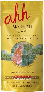 SKY HIGH CHAI | 100MG LIVE ROSIN CHOCOLATE BAR 4:2:1 THC/CBG/THCV 