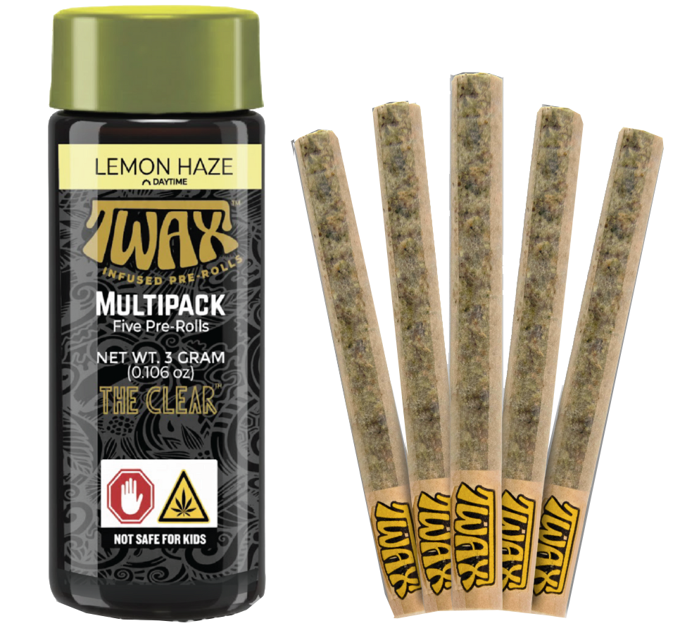 Lemon Haze TWAX 5 Pack Infused Prerolls 3G