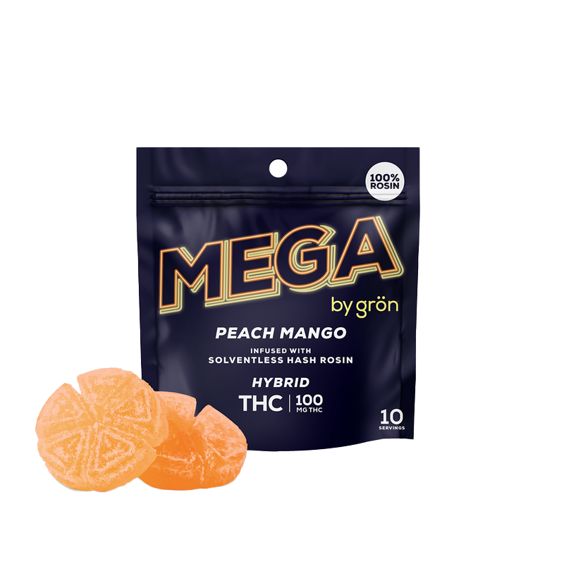 Peach Mango MEGA Solventless Hash Rosin 100MG