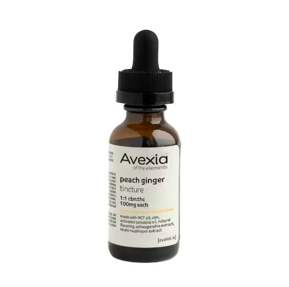 Peach Ginger Tincture 100MG THC : 100MG CBN